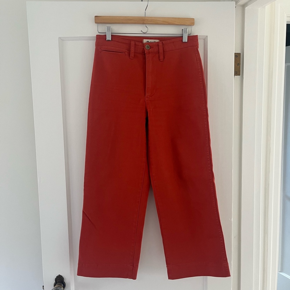 Madewell Slim Emmett wide leg crop